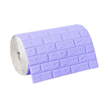 Imagem de Kuntesetty Painéis de parede 3D Xpe espuma tijolo falso papel de parede adesivo descasca e cola para quartos de hotéis, Violento