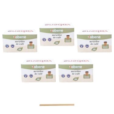 Imagem de Mexedor De Café Chá Chimarrão Vabene 11 Cm Com 500 Kit 5