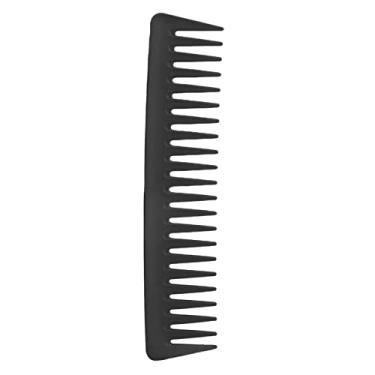 Imagem de Zhjvihx Pente Grande para Desembaraçar o Cabelo, Pente de Cabelo Encaracolado Com Design Ergonômico Ordenadamente para Secos e Molhados para Cacheados (Preto)