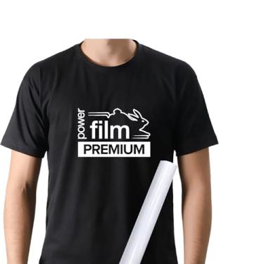 Imagem de Filme de Recorte Power Film Premium Branco – Termotransfer Vinil HTV para Tecido e plotter de recorte – Bobina 0,50x1m