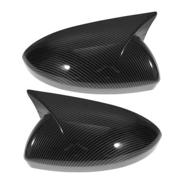 Imagem de Motoforti 1 par de tampa do espelho do lado esquerdo direito ABS de substituição preta para Nissan Sentra 2020-2025 capa de proteção de espelho de chifre de boi
