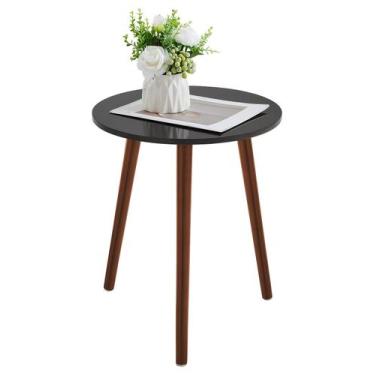 Imagem de Mesa lateral Apicizon Mesa de cabeceira redonda 42x52 cm