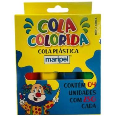 Imagem de Cola colorida c/ 4 cores maripel