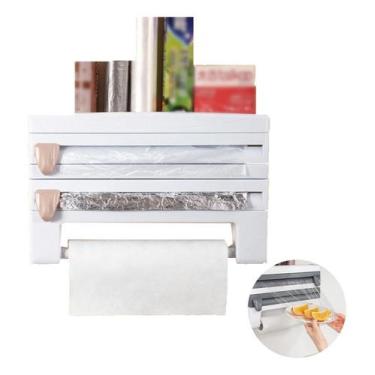 Imagem de Dispenser 4 Em 1 Cortador Papel Filme Aluminio Porta Papel - Yepp, Bla