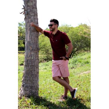 Imagem de Bermuda Pau a Pique Sarja Vermelho