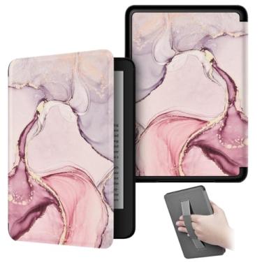 Imagem de Akacy Novo padrão pintado com alça capa para Kindle paperwhite 15.2 cm 11th Case, leve e segura para água, capa protetora dobrável geração 2022/2024 versão (10)