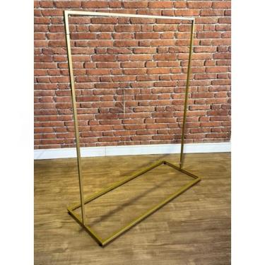 Imagem de Mancebo，Mancebo Cabideiro ChäO Metal，Material de AçO，Altura: 125 cm，Relativamente Baixo，Adequado para Lojas e Roupeiros Embutidos(Dourada)