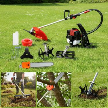 Imagem de Roçadeira Costal 65cc + Enxada Rotativa + Aradora + Motopoda