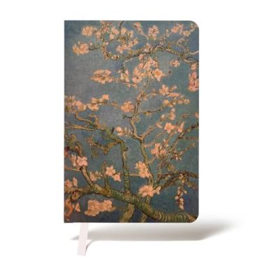 Imagem de Caderno Van Gogh Amendoeira em Flor Caderneta Moleskine Sketchbook A5 15x21 Folhas Brancas Sem Pauta Kraft Quadro Pintura Arte Envelhecido