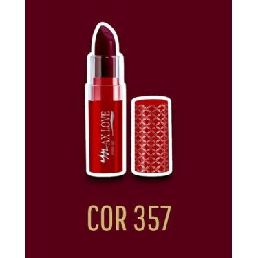 Imagem de Batom Cremoso Matte Rouge Max Love - Cor Intensa e Duradoura Cor:15073