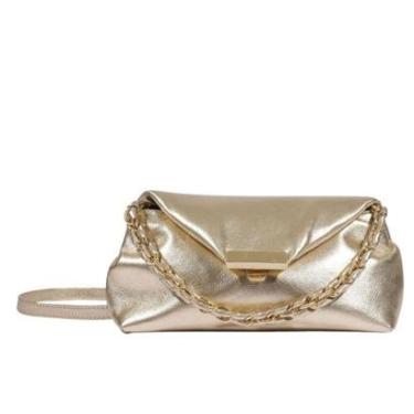 Imagem de Bolsa Schutz Tiracolo Dourado-Feminino