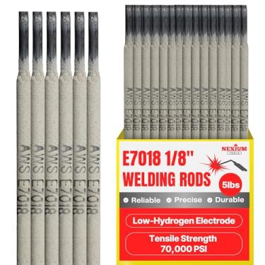 Imagem de NexiumTools 7018 Haste de soldagem - Eletrodos de varas de soldagem de penetração profunda para soldagem em todas as posições - Funciona em superfícies enferrujadas, tintas e sujas - Compatível com AC
