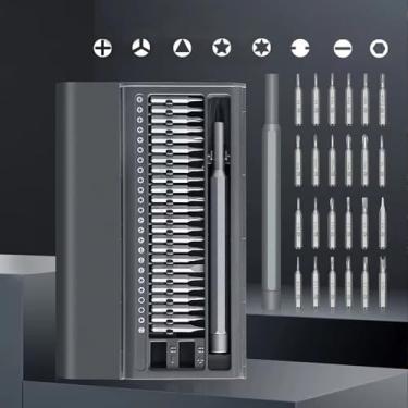 Imagem de Conjunto de chaves de fenda de precisão pequeno 25 em 1, kit de ferramentas de reparo magnético profissional para telefone, computador, relógio, laptop, campainha, óculos, eletrônico, chave de fenda