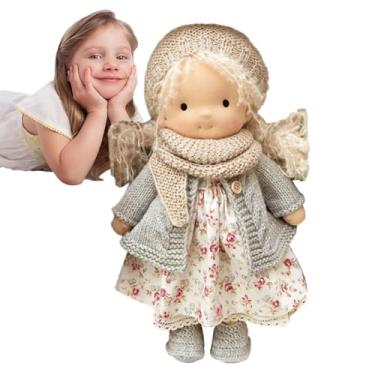 Imagem de Shakven Boneca de pelúcia artesanal,de brinquedo de boneca de pelúcia de desenho animado, Requintado artesanal macio boneca fontes de festa para crianças meninas batismo