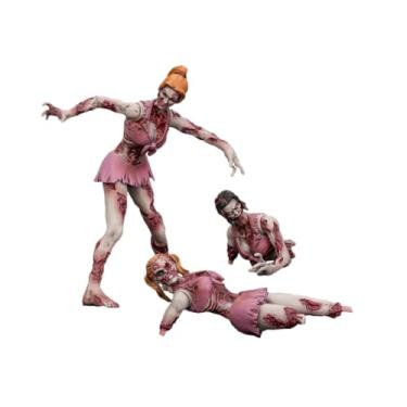 Imagem de Joytoy Dark Source Zombie Figure Cheerleaders 1/25 Action Figure with Movable and Detachable Joints, Miniature Zombie Figurines for Halloween Display and Imaginative Play