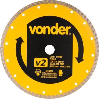 Imagem de Disco diamantado 230mm turbo furo 22mm v2 - Vonder