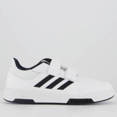 Imagem de Tênis Adidas Tensaur Sport CF Infantil Branco e Preto, 29
