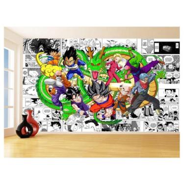 Imagem de Papel De Parede Dragon Ball Goku Vegeta Anime 3,5M Dbz212 - Você Decor