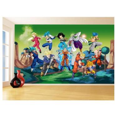 Imagem de Papel De Parede Dragon Ball Goku Vegeta Anime 3,5M Dbz269 - Você Decor