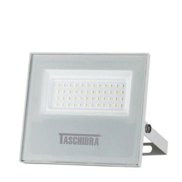 Imagem de Refletor Led Holofote Taschibra 50W 6500K TRLED Slim Branco