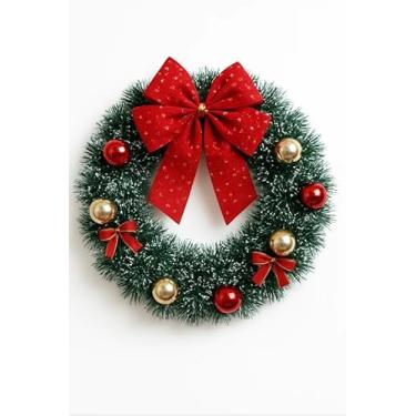 Imagem de Guirlanda De Feliz Natal Especial Enfeite De Porta 40cm Feito a mão