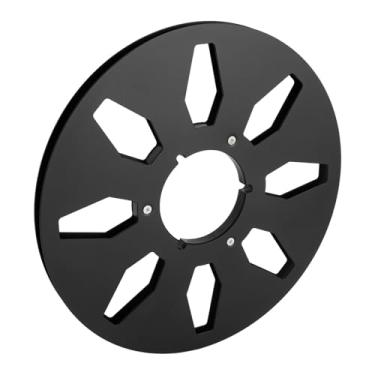 Imagem de Ymiko Carretel de Fita Vazio de 10,5 Polegadas Com 8 Furos, Carretel de Metal Resistente Ao para Equipamento de Gravação Padrão NAB, de Fita de áudio Profissional Compatibilidade de 1/4 de Polegada