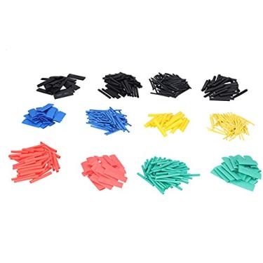 Imagem de Tubo termorretrátil 530 unidades Conjunto de tubos retráteis de nylon Kit de envoltório de fio elétrico para reparo de chicote de fiação de circuito de componentes eletrônicos em