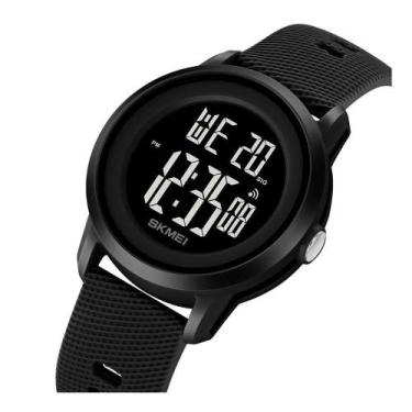 Imagem de Relógio De Pulso Feminino Digital A Prova D'Água 5 Atm Preto - Skmei