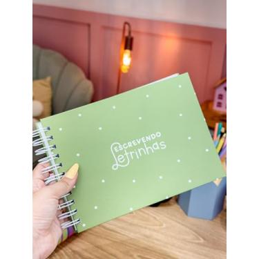 Imagem de Caderno de Caligrafia Letra Bastão Escrevendo Letrinhas, Formato A5, Espiral, 6 Capas Sortidas