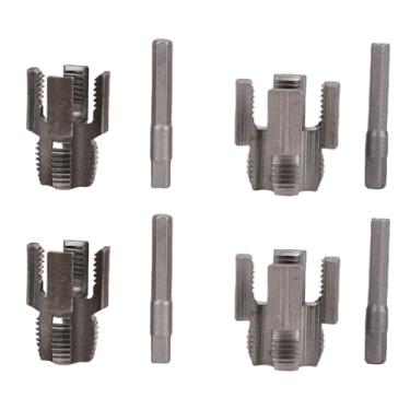 Imagem de KUIDAMOS Ferramenta de Corte de Rosca de Tubo, Kit de Reparo de Encanamento Universal Eficiente para Cortador de Tubos de Pvc Ppr, 1/2 Polegadas, 3/4 Polegadas, Rosqueador para Encanadores