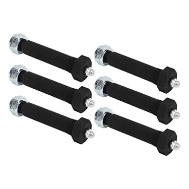 Imagem de HEEPDD Parafuso de Manilha de Mola 6PCS Kit de Eixo de Reboque, Manilhas e Peças Parafuso úmido Tipo Graxa de Aço de Alta Resistência Com Porcas de Travamento para Eixos de 2000-7000 LB, Fácil