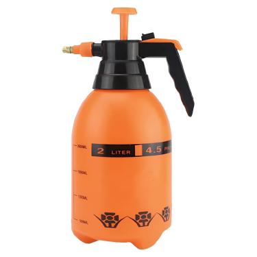 Imagem de Pulverizador de Alta Pressão 2 Litros – Borrifador Manual Multiuso para Jardinagem, Limpeza e Uso Doméstico – Ergonômico e Resistente – Cor Laranja