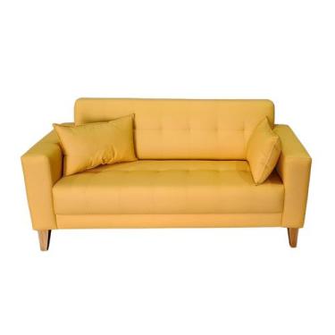 Imagem de Sofá  Gianni Tecido Acquablock Pé Trapézio Claro  140cm - 4R Estofados