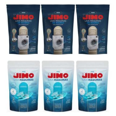 Imagem de Kit 3 Lava Máquina De Lavar Roupa Pastilha 6x17g Mais 3 Lava Máquina D