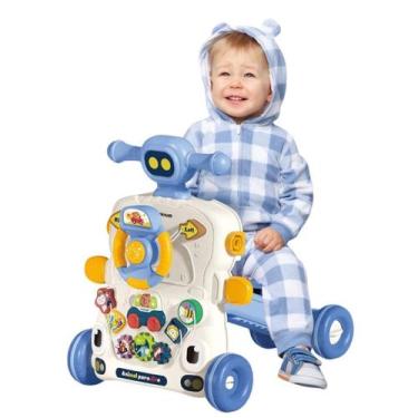 Imagem de Andador De Atividades Bebê 5Em1 Com Som E Luz Azul - Castela - Castela