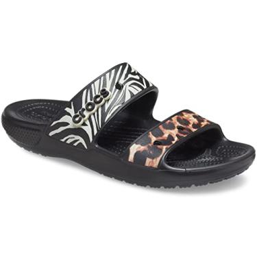 Imagem de Sandália Crocs Classic adulto-unissex, Preto/Multi, 5 Women/3 Men