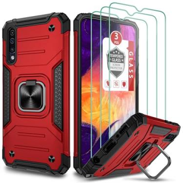 Imagem de GAMEMIUZ Capa para Galaxy S5, capa para Galaxy S5 com película protetora de tela de vidro temperado, proteção à prova de choque, camada dupla, híbrida, TPU (poliuretano termoplástico), capa robusta para Samsung Galaxy S5 - Rosa