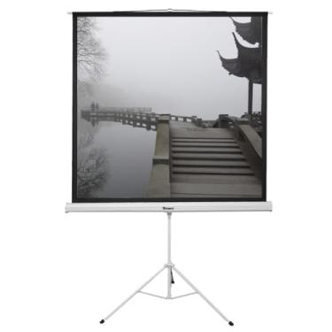 Imagem de "Tela De Projeção Tripé Sumay de 110 com Formato Quadrado 1:1 e Tamanho 2,0m x 2,0m - TTQS 110"