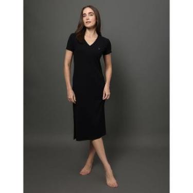 Imagem de Camisola Feminina Midi Visco Canelada Calvin Klein Underwear-Feminino