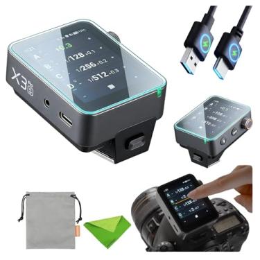 Imagem de Godox Disparador de flash sem fio X3 Pro-S TTL para Sony, com controle de aplicativo Bluetooth e liberação do obturador da câmera, transmissor colorido de tela sensível ao toque de 6,1 cm, bateria de