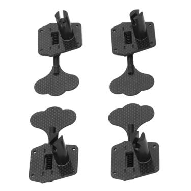Imagem de Alomejor PEGs de Ajuste de Baixo Elétrico, 2R 2L Cabeças de Máquina de Aço Inoxidável de Fibra de Carbono para 4 Guitarra de Corda Com Ajuste Preciso e Sustentação Aprimorada (conjunto