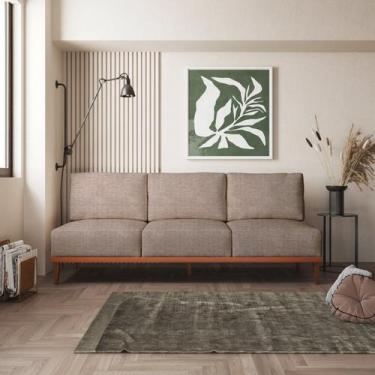 Imagem de Sofá 3 Lugares Boreal com Mola Ensacada CabeCasa MadeiraOriginals - Ca