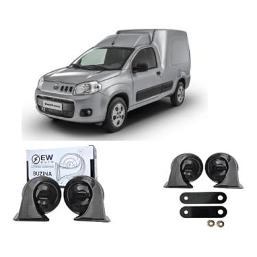 Imagem de BUZINA AUTOMOTIVA CARACOL (PAR) GRAVE/AGUDO PARA FIORINO 2014 >2020 - TIGER AUTO