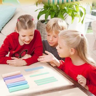 Imagem de Axelmassageapparat - 100 Peças de Material Educativo para Ensino Doméstico | Brinquedos de Aprendizagem de Números com Palitos de Contar - Para Educação Pré-Escolar Infantil e