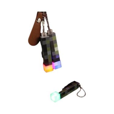 Imagem de Mini Lanterna LED Recarregável Por USB Design Pixel Wind Brinquedo Mod