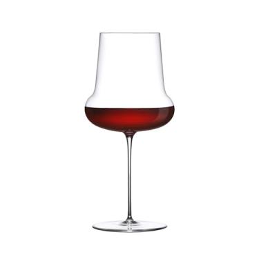 Imagem de Taça de vinho tinto NUDE Stem Zero Vertigo – Copo de vinho grande de cristal sem chumbo premium de 623 g – Taça de vinho elegante feita à mão para amantes de vinho tinto, taças de vinho de cristal
