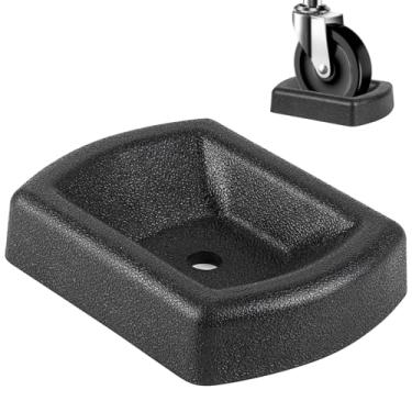 Imagem de Liqmeiivre Doca de roda de borracha para traile, rolha de calço de roda de macaco resistente para rodízios de 15,2 cm, suporte de roda de reboque de viagem, estabilizador de roda para trailer, barco