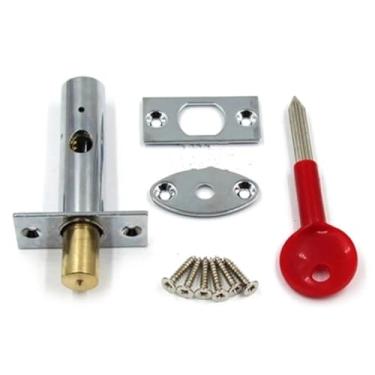 Imagem de Fechadura de porta invisível com núcleo de aço inoxidável, fechadura de tubulação, passagem, móveis, 1 peça (A-35)