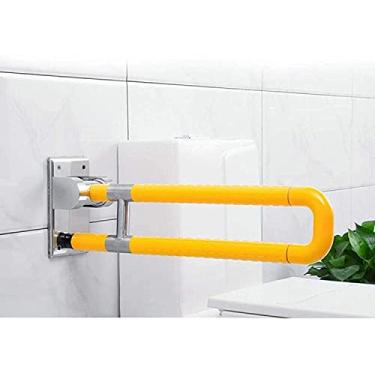 Imagem de CZCZC Barras de apoio antiderrapantes e dobráveis, corrimãos resistentes para banheiro e banheiro, segurança para pessoas idosas, antiderrapante, sem barreiras, acessórios de banheiro para deficientes