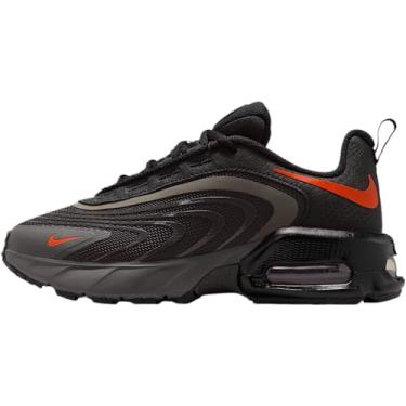 Imagem de Nike Tênis infantil unissex Air Max Fire (criança grande), Cinza médio/laranja/preto, 17